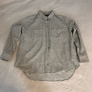 Madewell Striped Sunday Shirt w Pockets